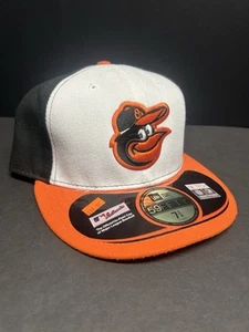 BALTIMORE ORIOLES NEW ERA 59FIFTY MLB AUTHENTIC HAT CAP SIZE 7 3/4 NWT CLEARANCE - Picture 1 of 4