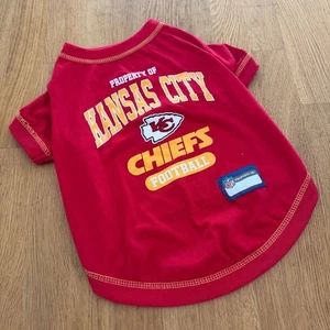 NFL MEDIUM Red KC Kansas City Chiefs Dog Shirt - Bild 1 von 7