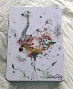 Lata de almacenamiento LoveLillyArt OSTRICH nueva 21x15x8 cm - Imagen 1 de 4