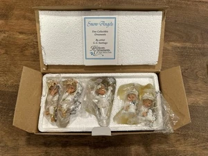 2 Sets Of 2 +1 Heirloom Ornaments From Ashton-Drake Snow Angels New Original Box - Picture 1 of 8