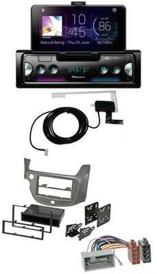 Pioneer DAB Bluetooth MP3 USB Autoradio für Honda Jazz (ab 2009) - silber - Bild 1 von 4