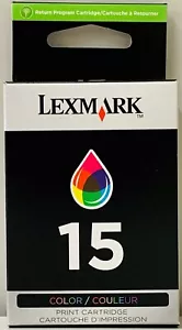 New Genuine Lexmark 15 Ink Cartridge Series X2600 Z Series Z2300 - Picture 1 of 3