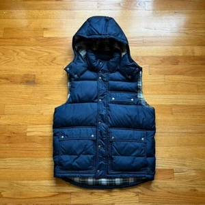 VTG GAP Nylon Puffer Hoodie Vest Vintage Not Down 80s 90s 00s Nuptse North Face - Picture 1 of 6