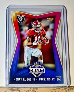 Henry Ruggs III 2020 NFL Draft Night NFL #17 Football Card Raiders 1 of 737 - Picture 1 of 2