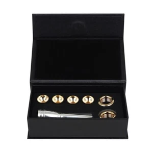 Set boccaglio tromba bB chiave C 3C 2C 2B 3B tromba ottone argento placcato oro - Foto 1 di 6