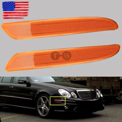 2X Kit de luces de señalización laterales para parachoques delantero Mercedes-Benz E350 2007-2009 Foto 1 de 4