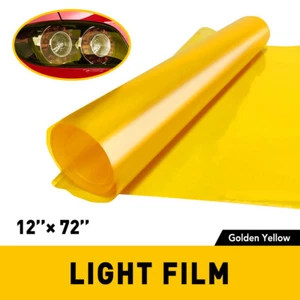 30*180cm Tint Film Headlights Golden Taillight Wrap Vinyl Film Easy Application - Picture 1 of 7