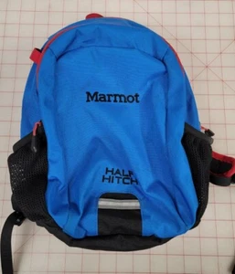 Marmot Half Hitch Backpack Blue Red Kids Youth Toddler Mini Hiking Chest Strap - Picture 1 of 4
