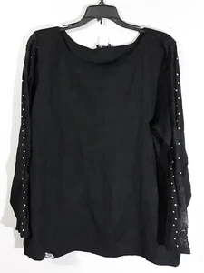 NUOVO - PULLOVER VENUS DONNA MANICHE LUNGHE CLASSICO NERO CARRIERA/TOP CASUAL TAGLIA 3X - Foto 1 di 9