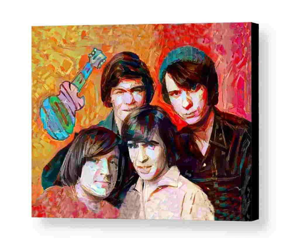 Framed The Monkees Abstract 8.5X11 Art Print Limited Edition w/signed COA - Image 1 of 1