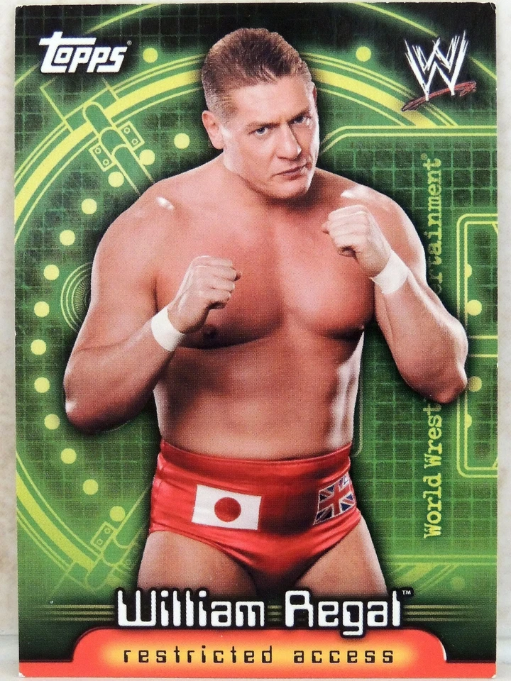 WWE WILLIAM REGAL TOPPS INSIDER CARD 80 2006 WRESTLING WWF ECW WCW AEW STEVEN - Image 1 of 2
