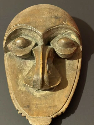Rare masque de cérémonie ancien en bois Ambrym Vanuatu Océanie  - Photo 1/4