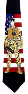 Armee Soldat Herren Krawatte Militär schwarz Krawatte amerikanische Streitkräfte Geschenk  - Bild 1 von 2