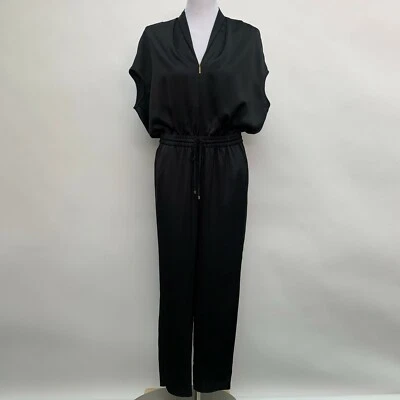 Mameluco jersey para mujer Lauren Ralph Lauren talla 6 negro cuello en V cintura elástica Foto 1 de 4