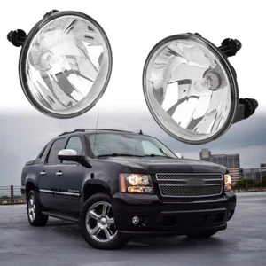 Pair For 2007-2014 Chevy Tahoe Avalanche Suburban GMC Fog Light Lamp W/Bulbs - Picture 1 of 9
