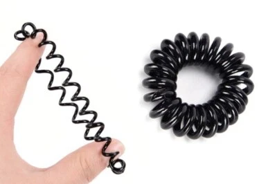 D.I.K ONLINESHOP Haargummis 10 Stück Farbauswahl Mix Kunststoff Gummiband Elastisch Zopfgummi NEU