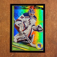 3-05-30 . 2013-14 opc o-pee-chee black rainbow /100 #173 henrik lundqvist