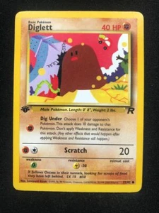 Pokemon 52/82 Diglett Team Rocket Common 1. Edition - Bild 1 von 2