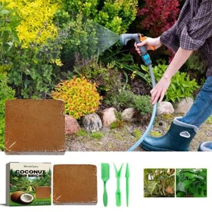 1*60G Coir Brick Coconut Fiber Growing Potting Soil Media 2024 US Growing Z8E1 - Picture 1 of 14