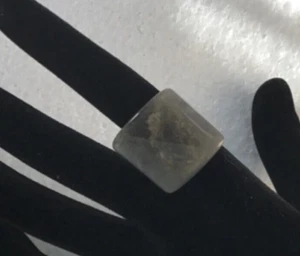 ANILLO GRIS LUCITA TALLA 8 CARA CUADRADA - Imagen 1 de 2