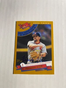 St Louis Cardinals FERNANDO VINA Signed Card - Picture 1 of 1