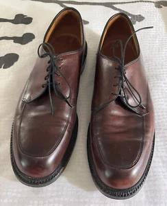 Allen Edmonds Brentwood Apron Toe Derby Men's Shoes 12D Brown Used - Picture 1 of 24