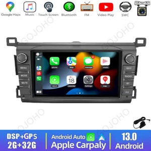 8” Apple Carplay Android 13 Car Stereo BT Radio Wifi For Toyota RAV4 2013-2019 - Picture 1 of 20