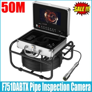 50M / 164FT Pipe Inspection Camera HD Drain Sewer Camera With 7 Inch IPS Monitor - Picture 1 of 12