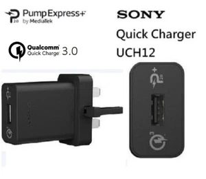 Original Sony UCH12 Ultra Fast Quick Charger Qualcomm 3.0 for Sony Xperia Phones - Picture 1 of 7