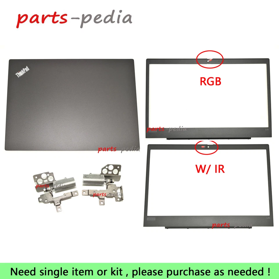 Lote Funda Trasera Lcd/Bisel/Bisagras Nueva Para Lenovo Thinkpad L13 Gen 1 Gen 2 Foto 1 de 1