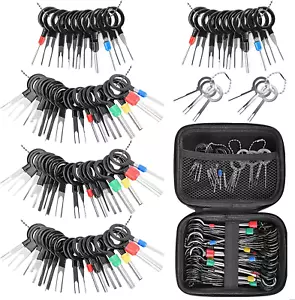 82 Pcs Terminal Removal Tool Kit, Depinning Tool Electrical Connector Pin Rem... - Picture 1 of 12