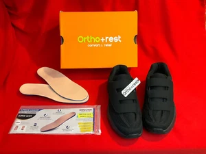 Ortho+Rest Mens Wide Casual Walking Shoes Swollen Adjustable Strap Diabetic 10 - Picture 1 of 7