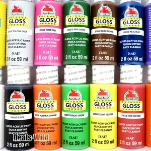 GLOSS Apple Barrel Paint Acrylic Craft Indoor or Outdoor - Picture 1 of 20