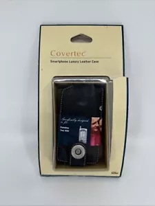 Covertec Smartphone Luxury Leather Case For PalmOne Treo 650 - Black - Picture 1 of 2