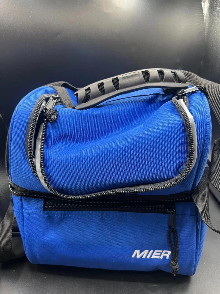 Envío desde EE. UU. MIER Fiambrera para Adultos Bolsa de Almuerzo Aislada Azul Grande Refrigerador Bolso Ba Foto 1 de 4