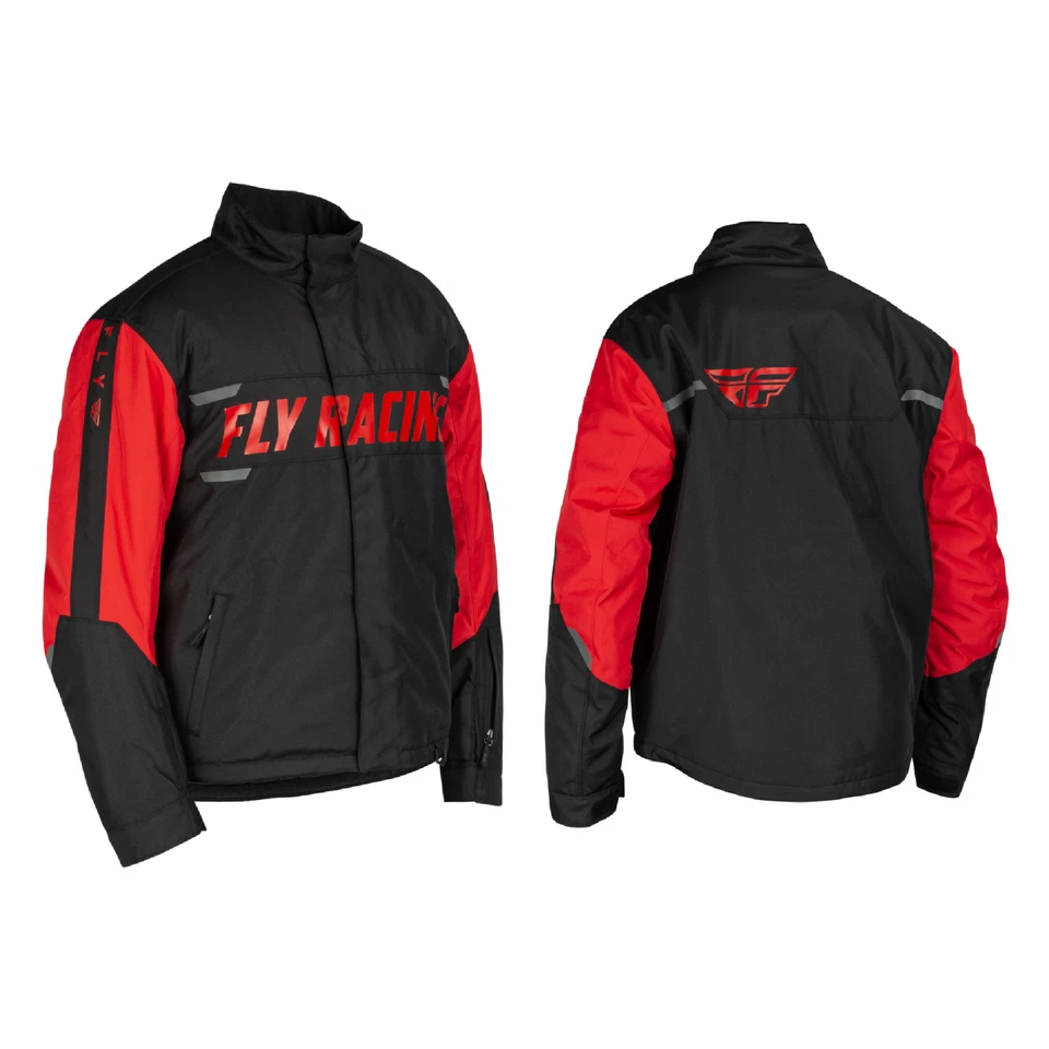 Новый мухи гонки 2024 форпост куртка пальто снегоход снег зима черный красный - Изображение 1 из 4