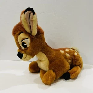 Disneyland Resort Paris Disney Bambi Plush Stuffed Laying Down Deer 16” - Picture 1 of 7