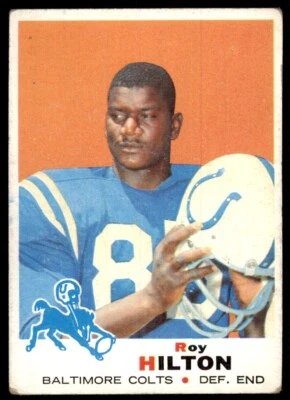 1969 TOPPS ROY HILTON BALTIMORE COLTS #160 - Image 1 of 2