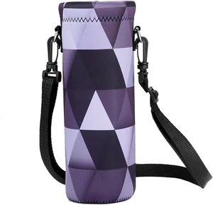 Water Bottle Sling Bag Carrier Crossbody Sleeve,Insulated Neoprene Bottle Case H - Picture 1 of 5