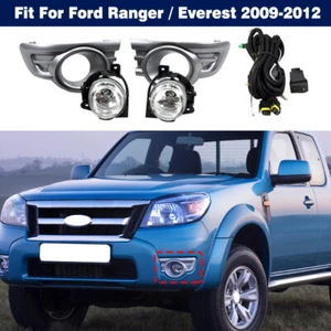 Set Front Bumper Fog Lamp Lights W/ Cover For Ford Ranger / Everest 2009-2012 - Picture 1 of 6