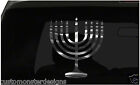 Menorah Sticker Judaism Hanukkah Religious all chrome & regular vinyl colors