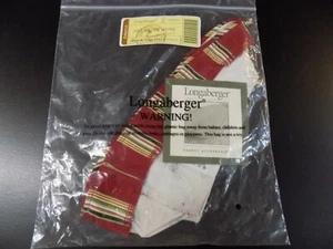 Holiday Stripe Botanical 2007 Holiday Helper Basket Liner Longaberger - Bild 1 von 6