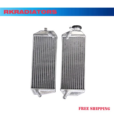 A Pair Full Aluminum Radiator For Suzuki DRZ400E DRZ400 2000-2001 2 Rows Foto 1 de 4