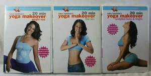 3 Sara Ivanhoe's 20 min Yoga Makeover workout DVD lot flat abs sculpted buns - Imagen 1 de 5