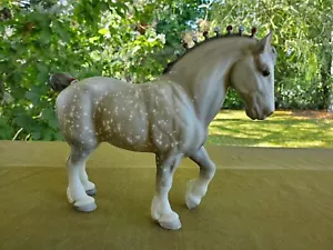 Vintage Breyer Dapple Grey Gray Clydesdale Stallion 80GR 1/1200 1986 Mail Order - Picture 1 of 9