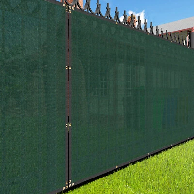 2ft green Privacy Fence Screen Patio Yard 95% Blockage Mesh w/ Gromment - Image 1 of 4