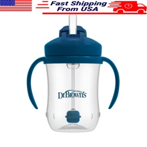 Baby First Straw Cup Weighted Sippy Spill Proof Training 9oz Easy Grip 6m New - Picture 1 of 7