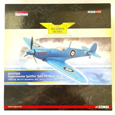 Corgi Aviation Archive 1/72 AA31928 Supermarine Spitfire Mk I RAF 212 Sqn P9931 - Image 1 of 4