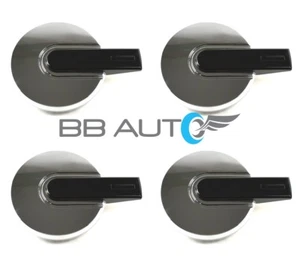 NEW 2006-2010 HUMMER H3 16" WHEEL HUB CENTER CAPS SET CHROME BLACK BAR COVERS - Picture 1 of 5