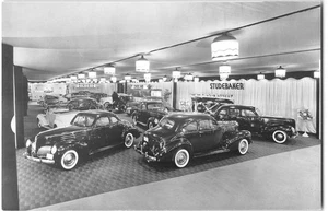 RPPC STUDEBAKER Classic Car Showroom Dealership 1950s Vintage Photo Postcard - Picture 1 of 2
